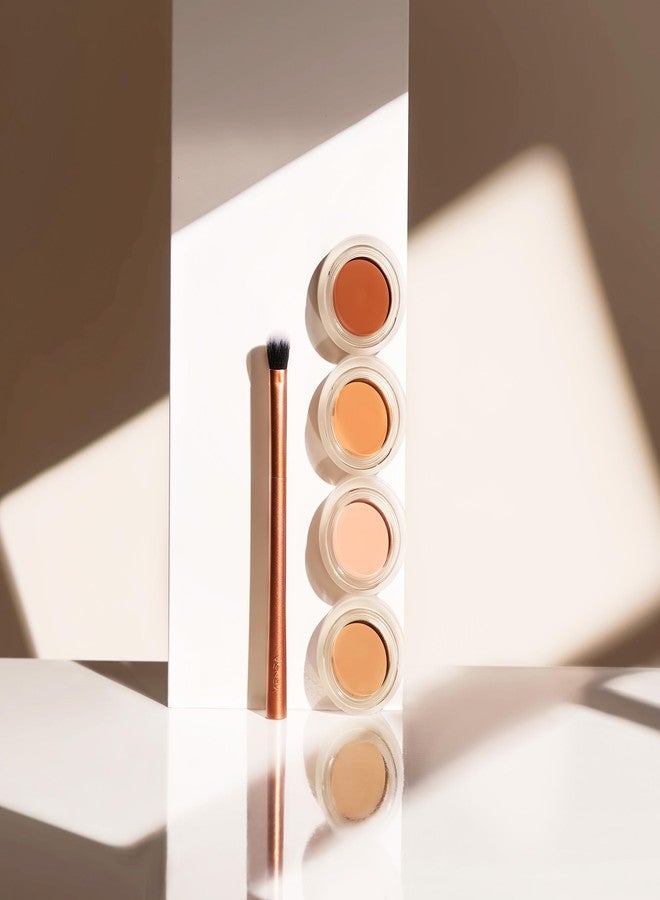 ينسا كريم العين YENSA Super Bright Dark Circle Serum - كريم تفتيح كامل التغطية لمنطقة تحت العين مع الببتيدات ومضادات الأكسدة - كونسيلر وسيروم مصحح خفيف الوزن - متوسط (0.18 أونصة) - Image 5